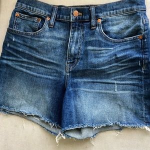 Madewell High Rise Denim Shorts
